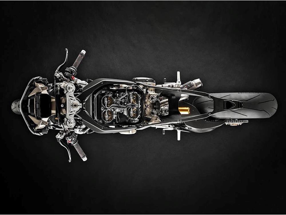 Ducati V4 Superleggera from above Ducati V4 Superleggera from above