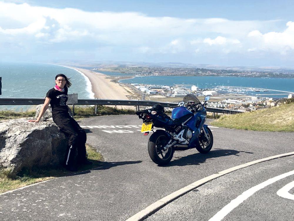 Michelle Gardner has covered serious mileage on her bike Michelle Gardner has covered serious mileage on her bike