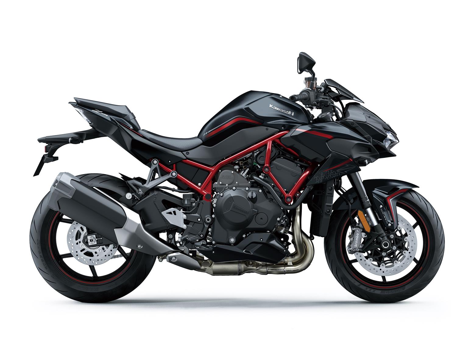 Kawasaki Z H2 in black and red Kawasaki Z H2 in black and red