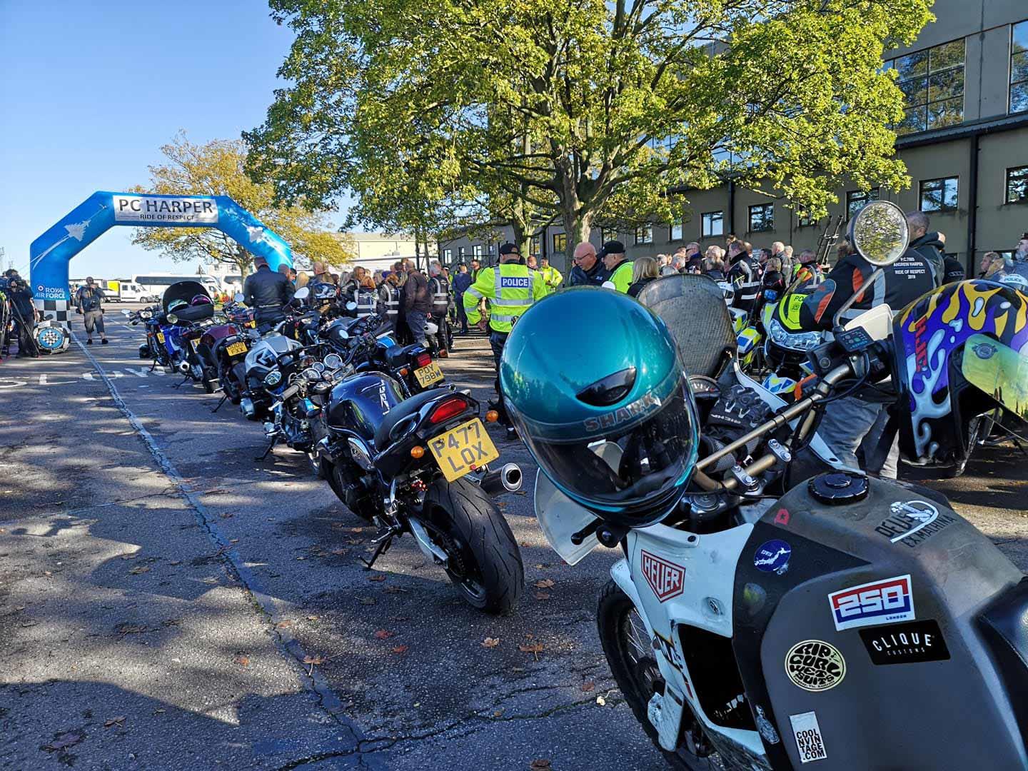 Bikes ready for the off Bikes ready for the off