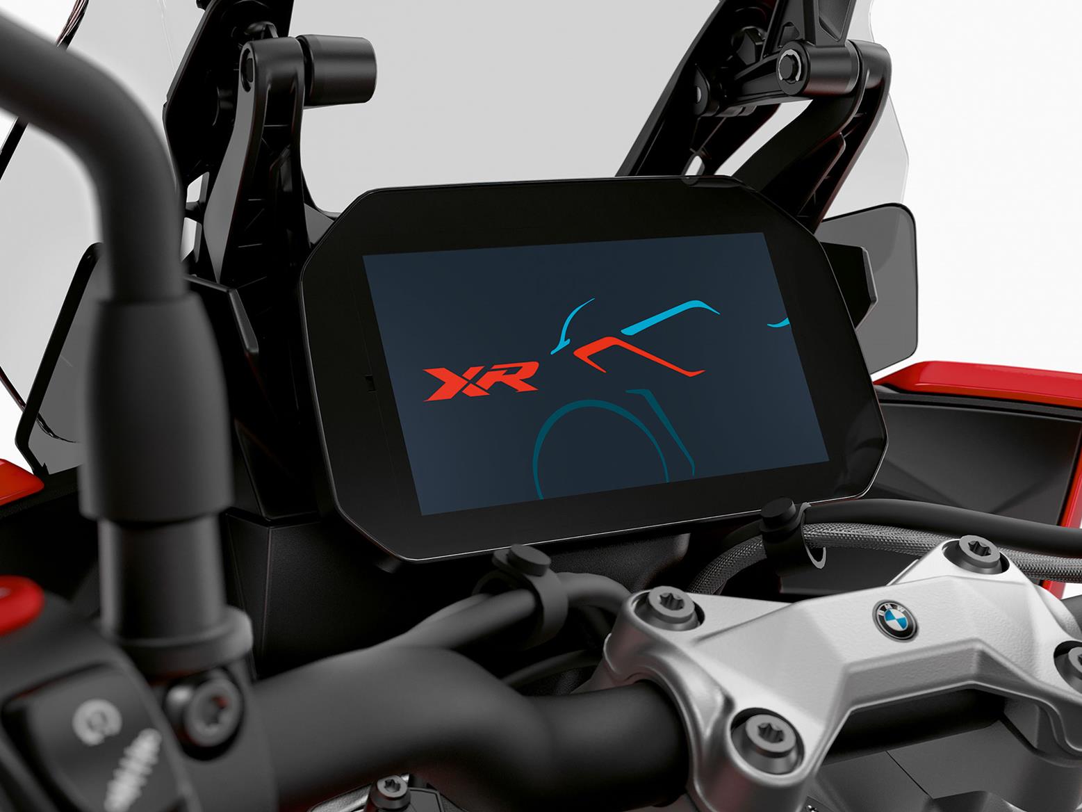 The screen on the 2020 BMW S1000XR The screen on the 2020 BMW S1000XR