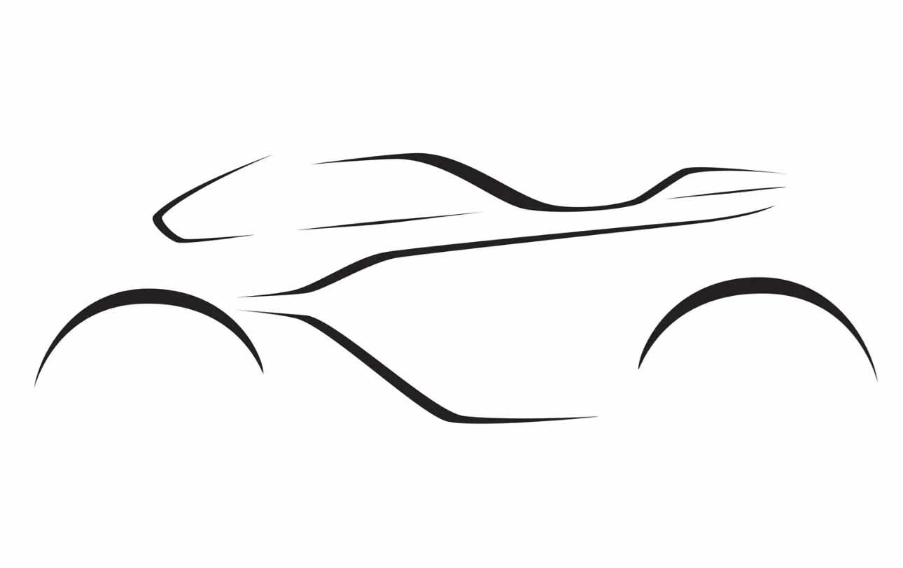 A sketch of the new bike to be produced by Brough and Aston Martin A sketch of the new bike to be produced by Brough and Aston Martin