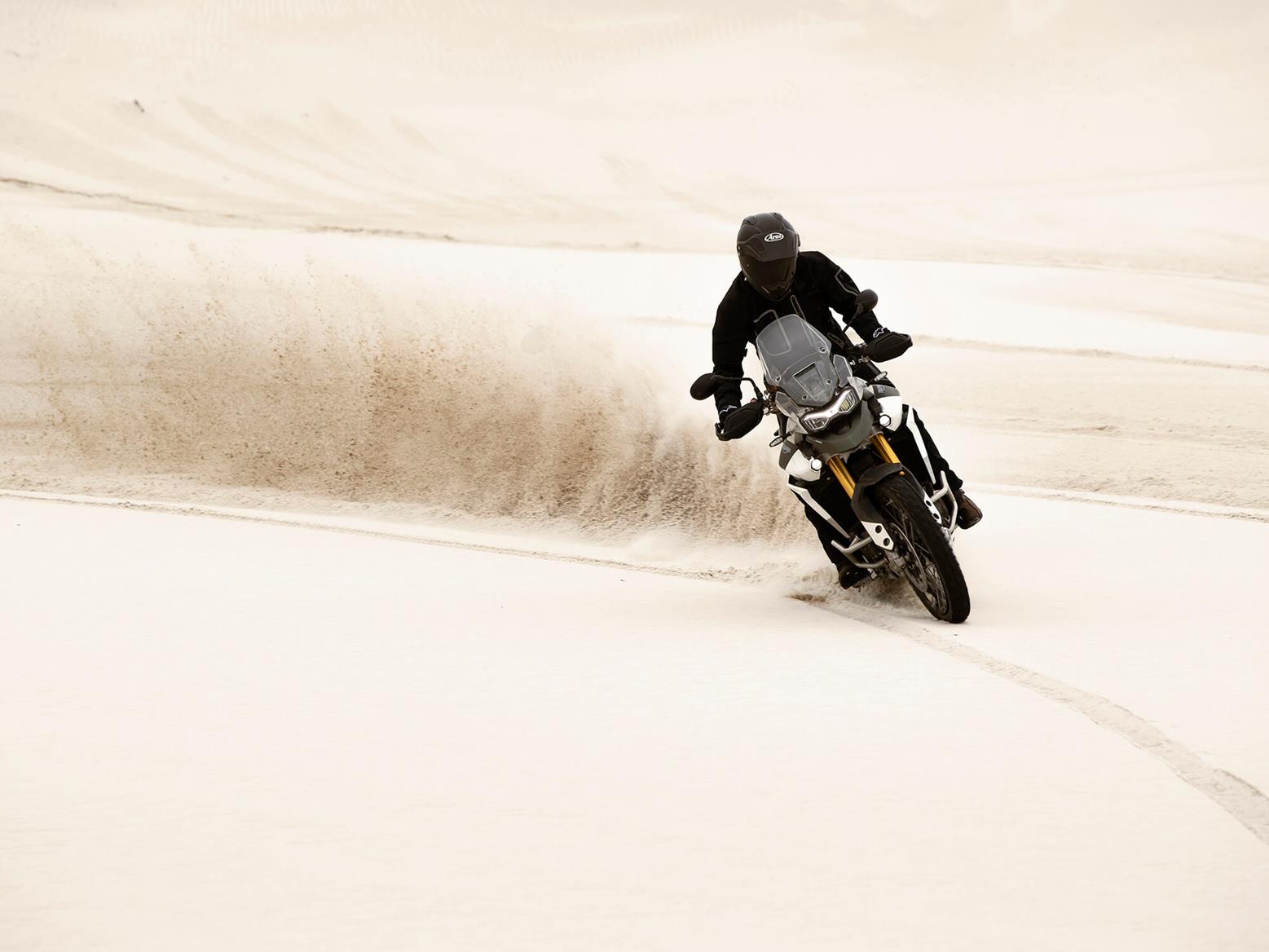 Sideways on the Triumph Tiger 900 Rally Pro Sideways on the Triumph Tiger 900 Rally Pro