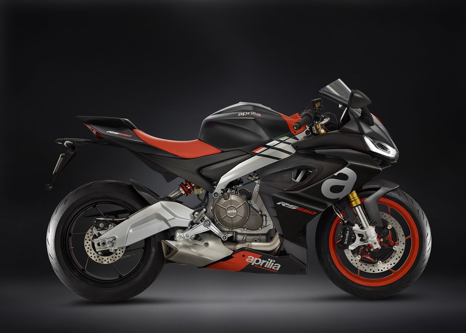Aprilia RS660 side view Aprilia RS660 side view