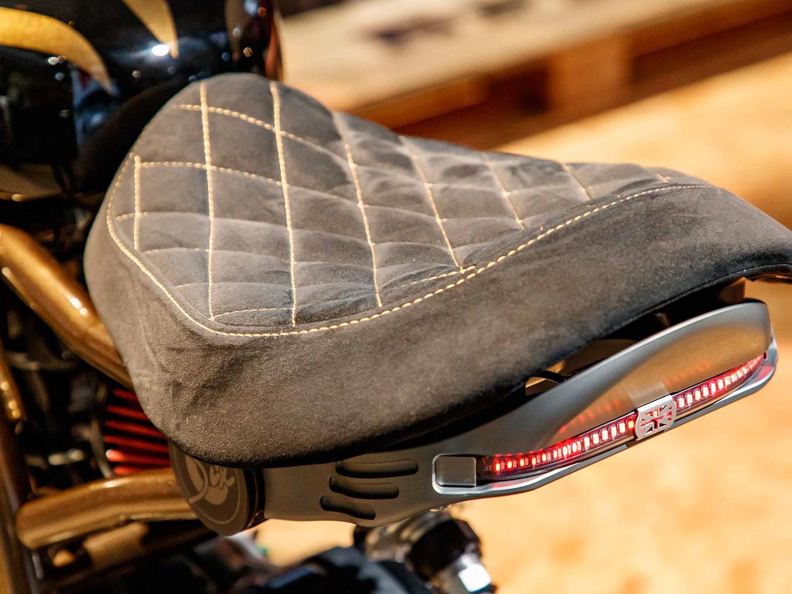 Each seat is finished in alcantara with yellow stitching Each seat is finished in alcantara with yellow stitching