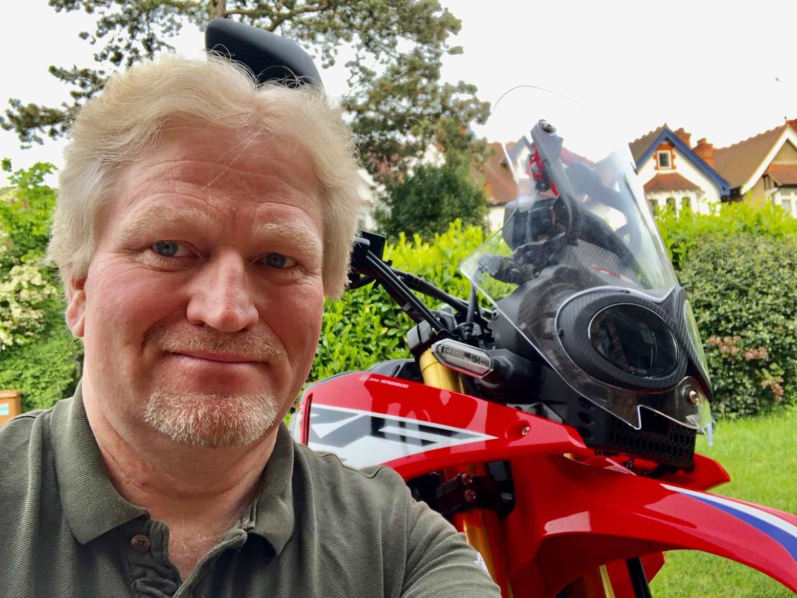Jim bags a selfie out on a ride Jim bags a selfie out on a ride