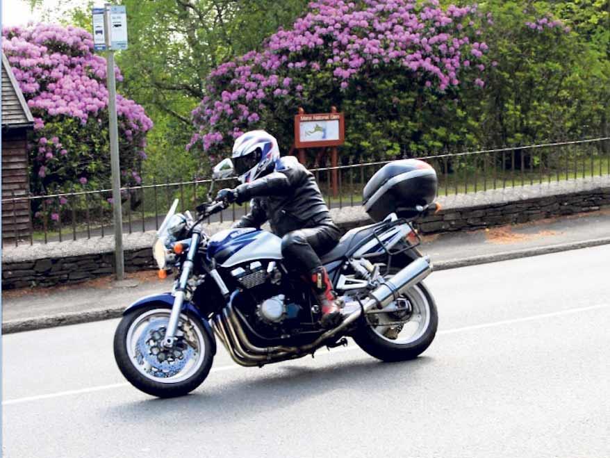 Gordon Hill aboard a Suzuki GSX1300