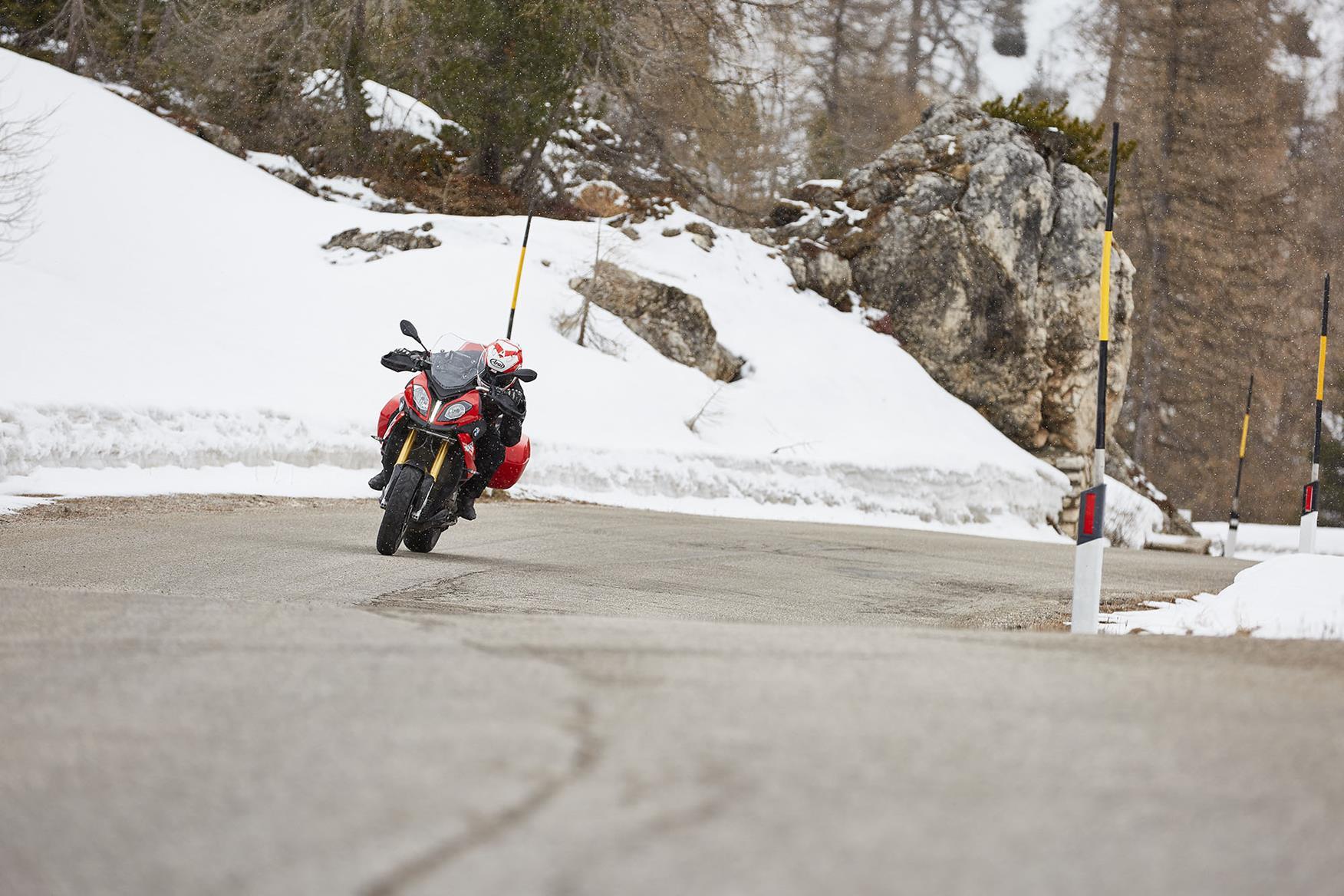 Body position is crucial when riding in poor conditions Body position is crucial when riding in poor conditions