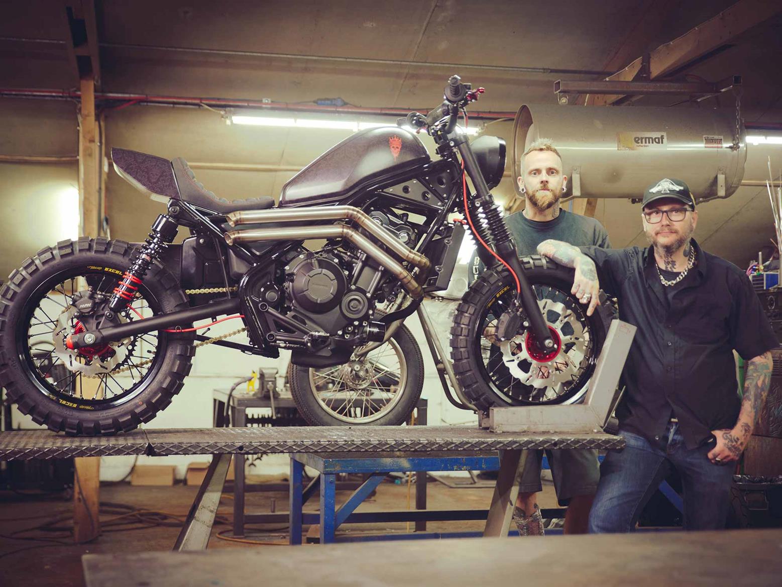 A custom Honda Rebel by tattoo artist Dan Gold A custom Honda Rebel by tattoo artist Dan Gold