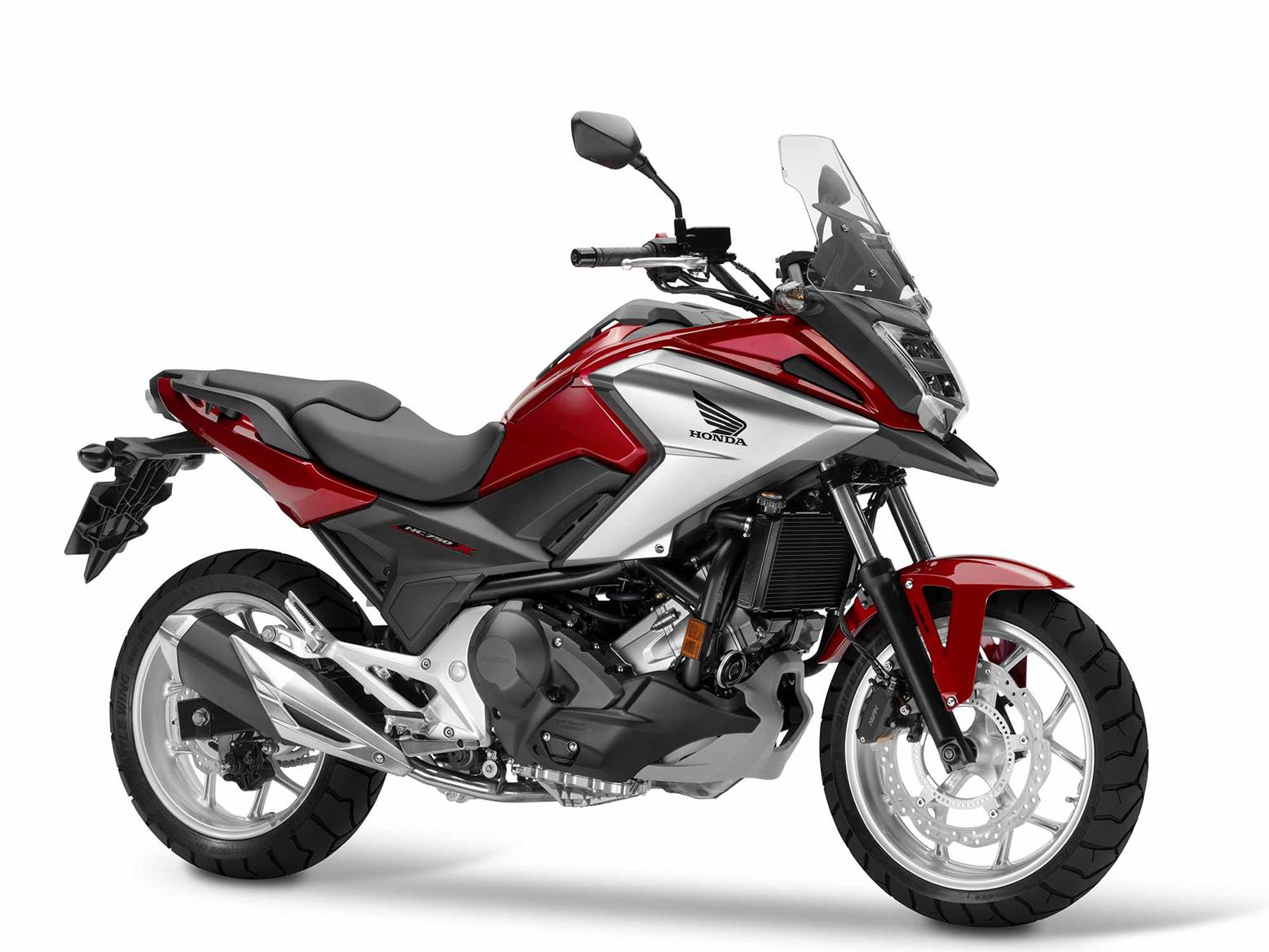 A side on view of the Honda NC750X A side on view of the Honda NC750X