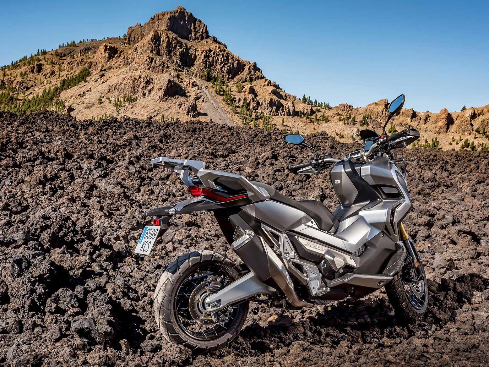 Honda X-ADV parked off road Honda X-ADV parked off road