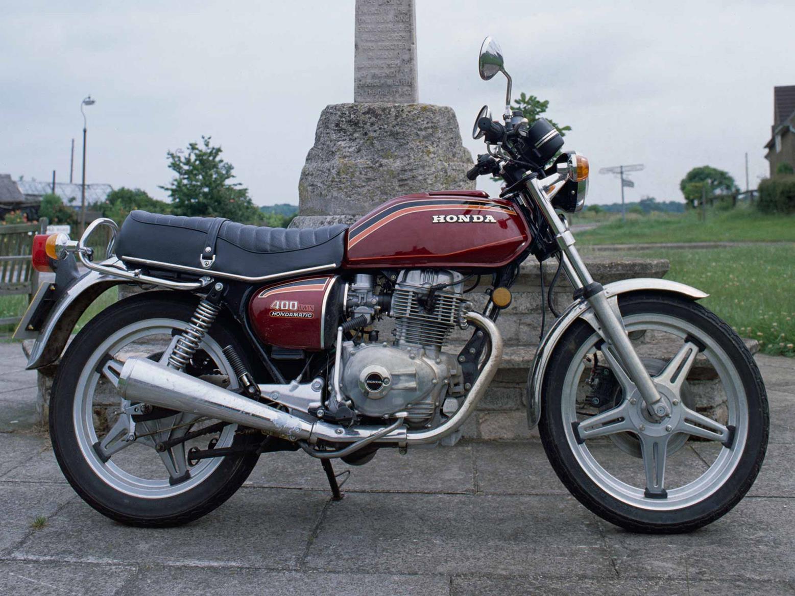 A side view of the Honda 'Hondamatic' A side view of the Honda 'Hondamatic'