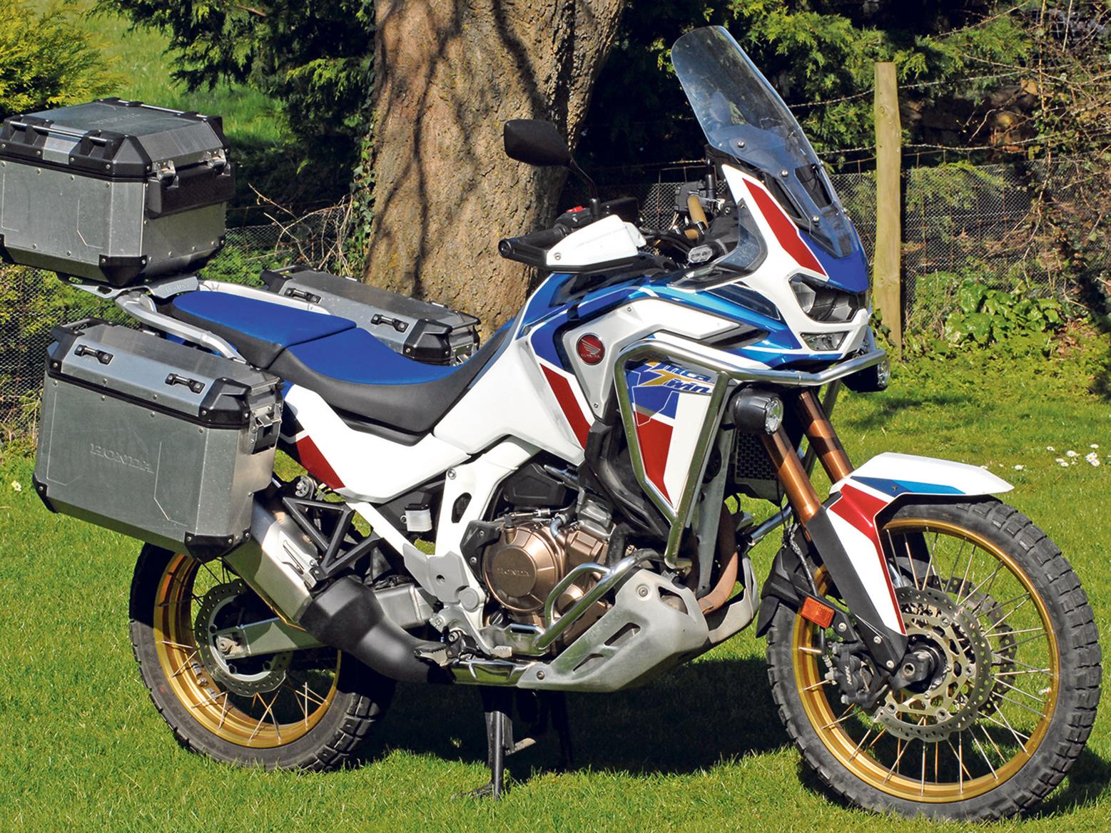 Honda Africa Twin AS ES Plus with luggage Honda Africa Twin AS ES Plus with luggage