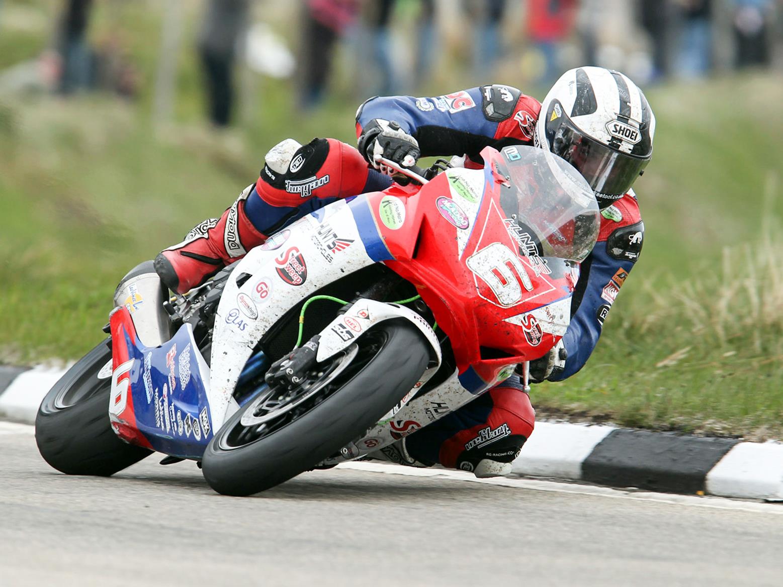 Michael Dunlop in 2013 Superstock TT race Michael Dunlop in 2013 Superstock TT race