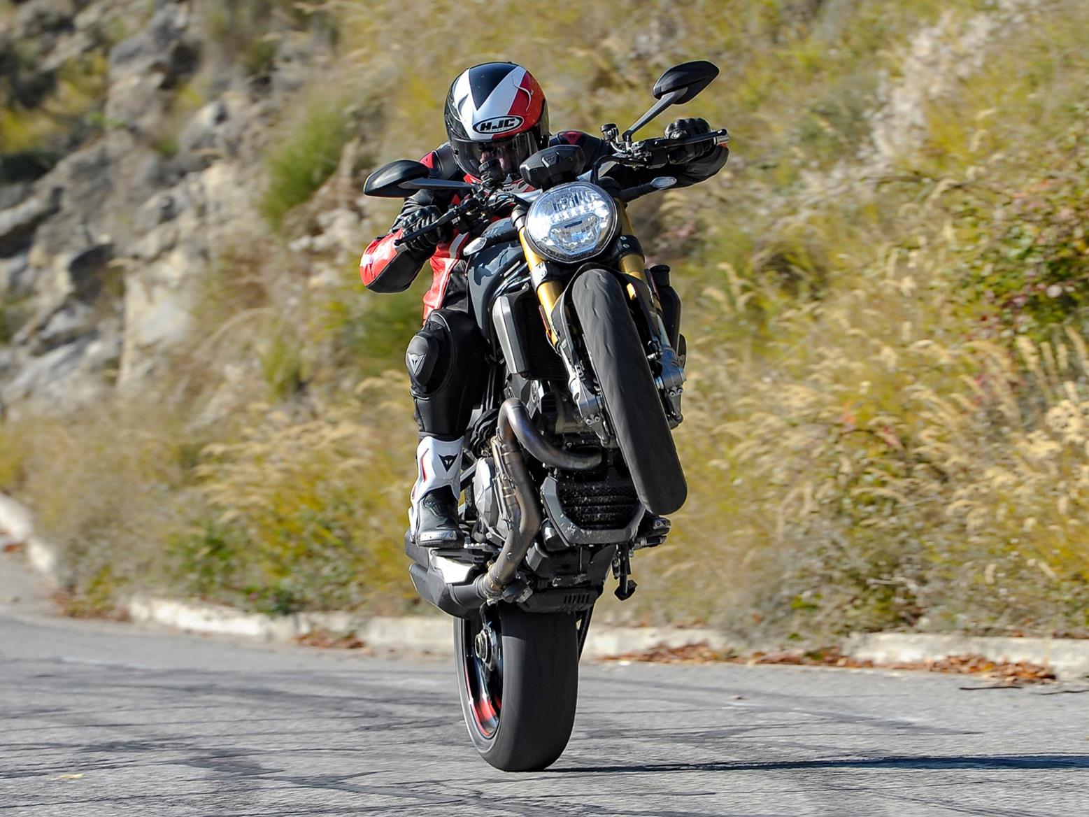 Ducati Monster 1200 wheelie Ducati Monster 1200 wheelie