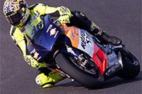 Video exclusive: Rossi tests 2002 GP bike