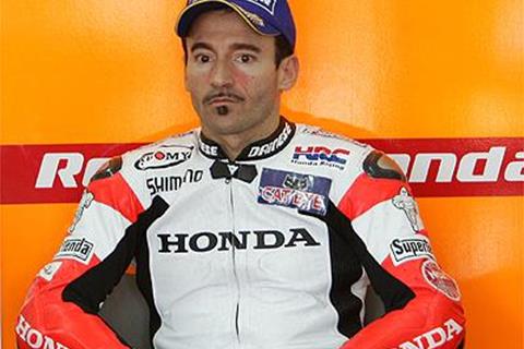 Biaggi breaks leg