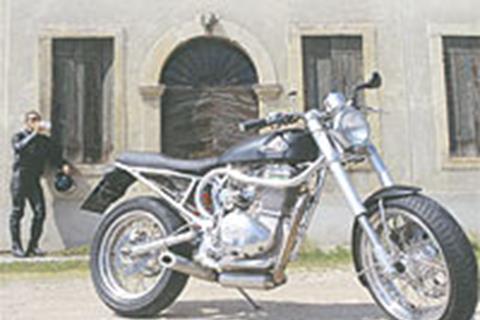 First test of Borile’s hand-built café racer