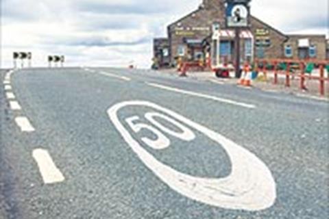 50mph signs go up on the Cat and Fiddle