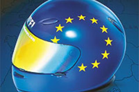 Dark visors are illegal in Europe, too