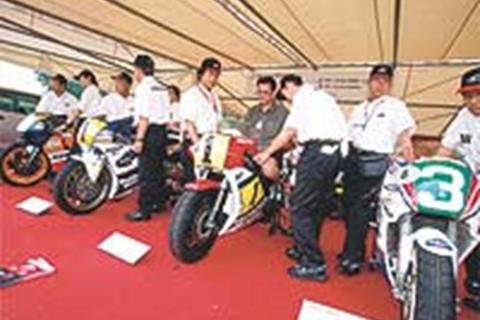 Riding Honda’s factory 500s at Goodwood