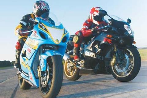 Our GSX-R1000 flat out