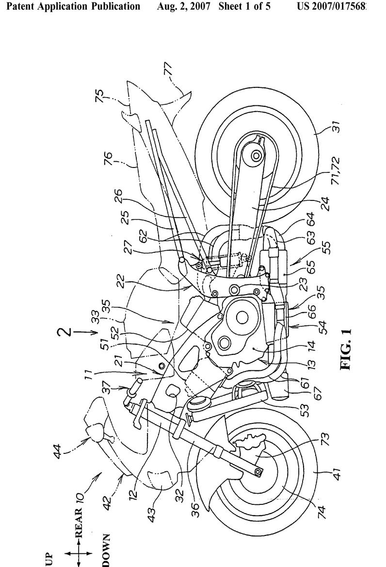 2008 Honda VFR revealed in new motorcycle patent | MCN