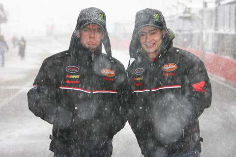 Brands Hatch British Superbikes: Snow storm hits opening round