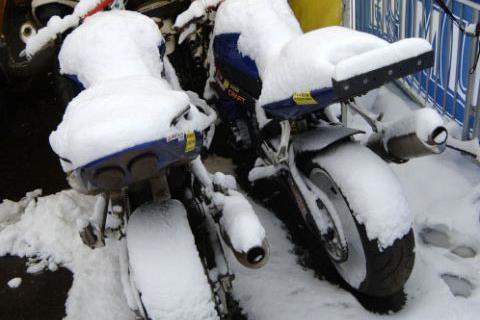 Winter entertainment for bikers
