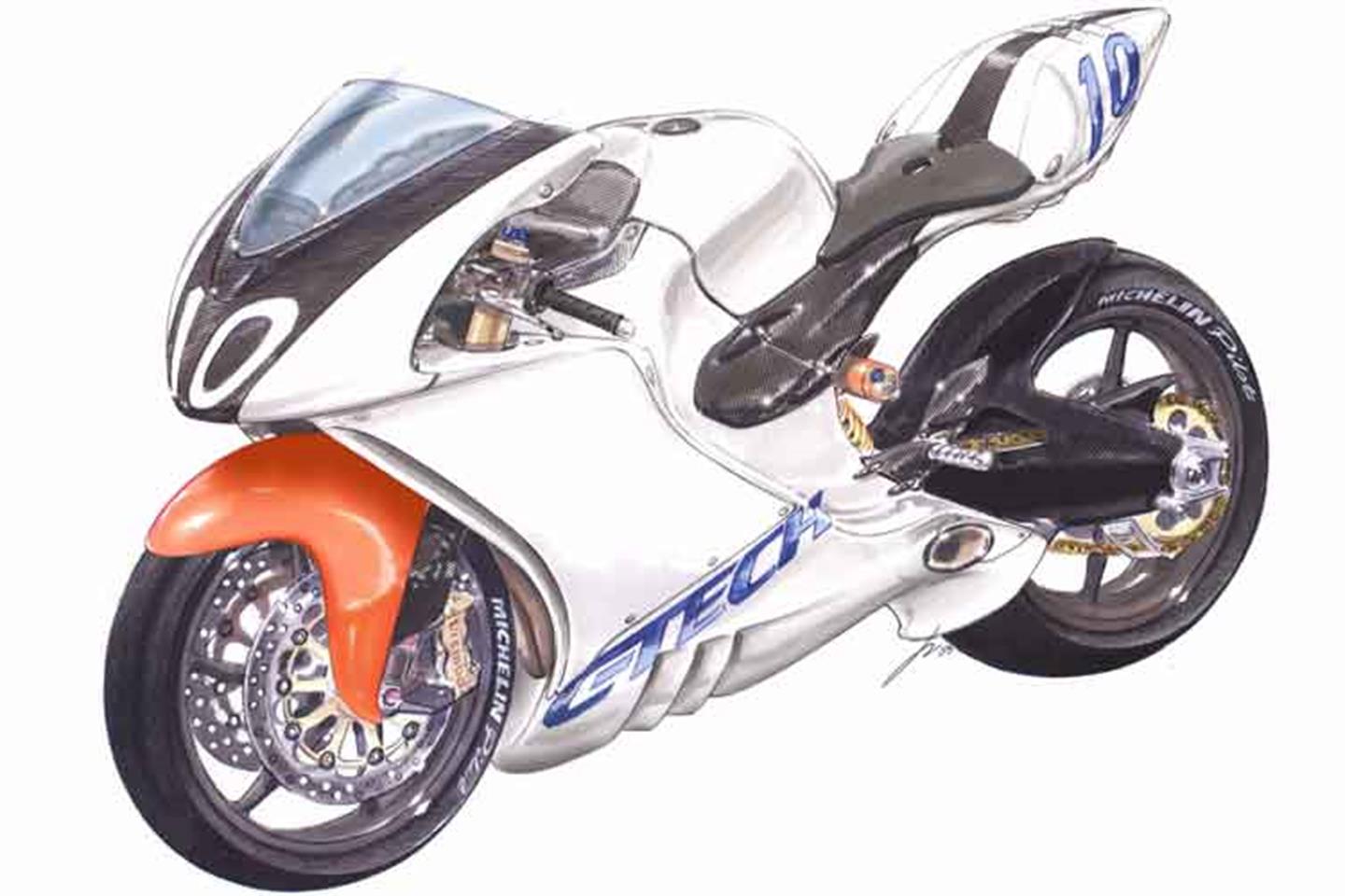 carbon fibre motorcycle frame