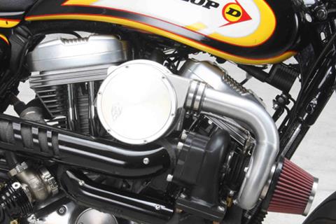 Turbo Harley flat-tracker!