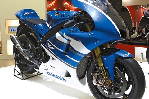Rossi's naked Yamaha M1