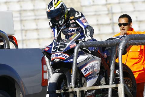 Toseland on pace despite crash