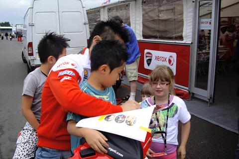 Nori Haga at Silverstone
