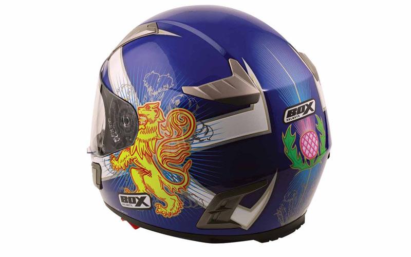 Box’s new Scottish helmet