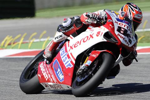 WSB Magny Cours: Fabrizio fastest, Crutchlow on provisional front row