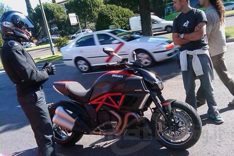 Finished Ducati Diavel spotted