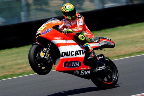 Valentino Rossi pleased with second GP12 test