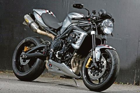 Ace Cafe's 10th anniversary Triumph Street Triple R cafe racer