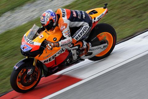 Sepang MotoGP: Casey Stoner not worried by Pedrosa’s hot pace