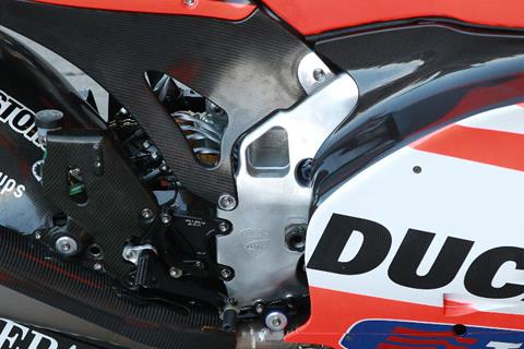 First pic: Ducati’s new twin spar aluminium frame