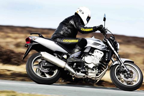 Wrong pressures on Honda CBF600 tyres