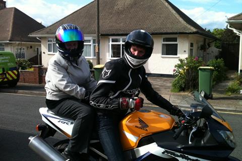 80-year-old grandmother on a Fireblade