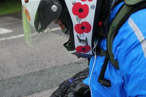 1000miles in 24 hours on a 125cc for the poppy appeal