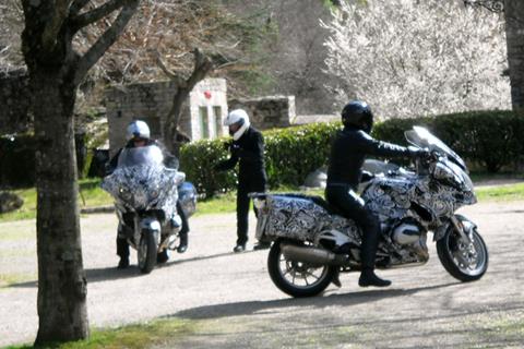 New water-cooled BMW R1200RT spied testing