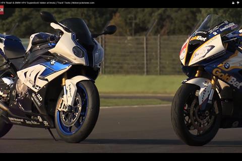 Video: BMW HP4 'Road' & BMW HP4 'Superstock' ridden at Imola
