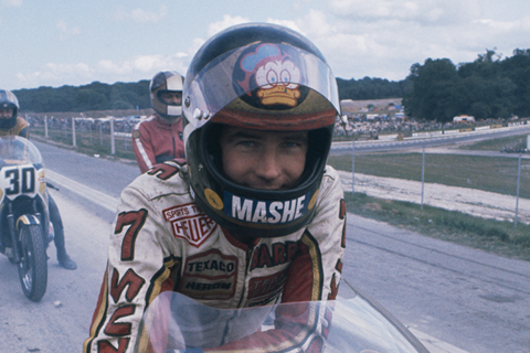 Barry Sheene tribute parade at British MotoGP race