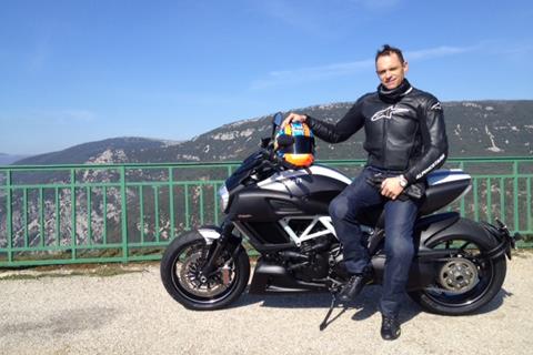 MCN at new Ducati Diavel launch today