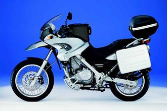 BMW F650 motorcycle review - Side view