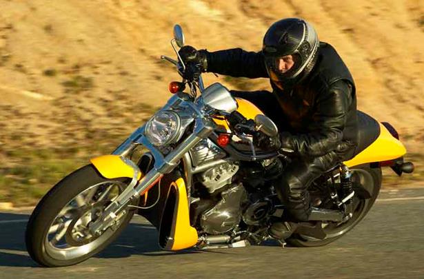 harley davidson street rod yellow